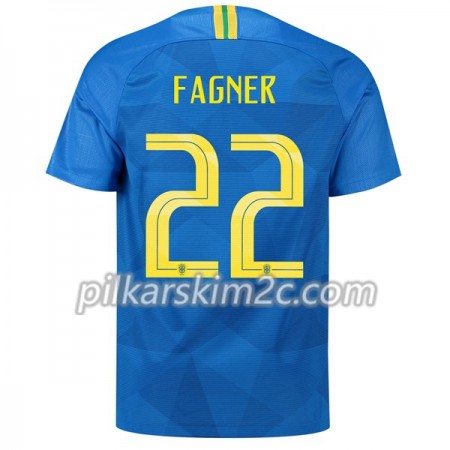 Koszulka Brazylia Fagner 22 Precz Mistrzostwa Świata 2018 - Koszulki Piłkarskie